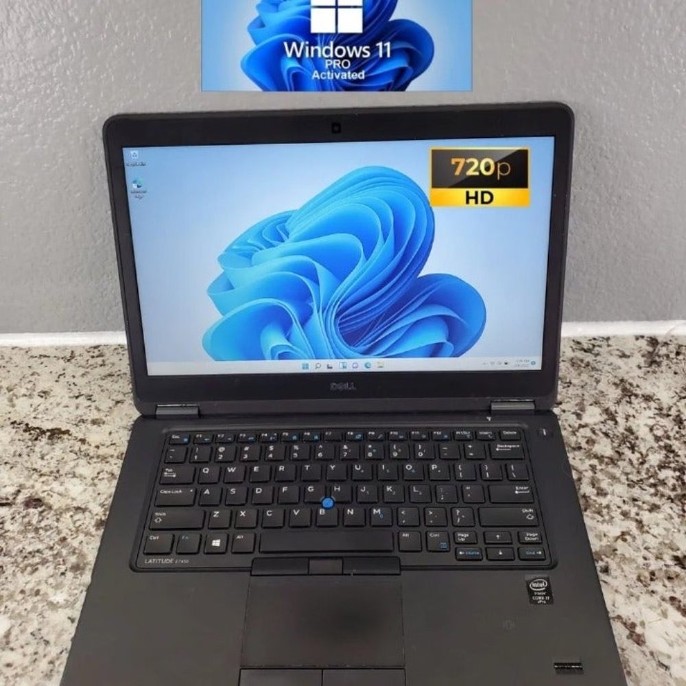 Dell Latitude 14" Laptop i7-5600U 8GB 320GB Windows 11 Pro Camera Bluetooth